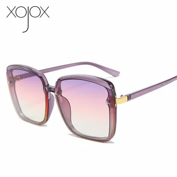 XojoX Pătrat ochelari de Soare Femei de Moda Gradient Shades Ochelari de Soare Vintage de Designer de Brand Mare Rama de Ochelari Doamnelor Oglindă UV400