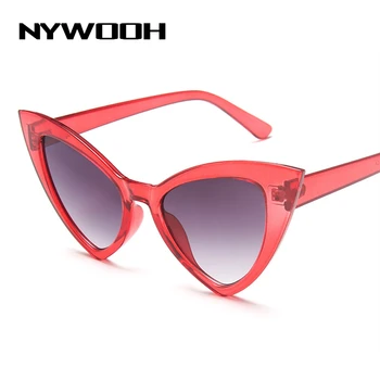 NYWOOH Epocă Ochi de Pisica ochelari de Soare pentru Femei Brand Designer Gradient de Ochelari de Soare Doamnelor Cateye Shades Ochelari de soare UV400