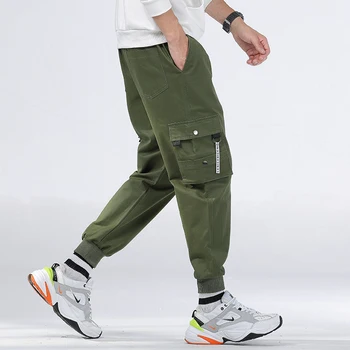 Streetwear Pantaloni Barbati Negru Joggeri Hip Hop Multi-Buzunare pantaloni de Trening de sex Masculin Treninguri Funduri Pantaloni Casual, de Vară 2020