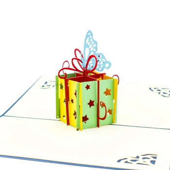 10 Pachet Cadou de Ziua de nastere 3D Pop-Up Carte de Prima zi de Naștere pentru Copii lucrate Manual Invitatie la Petrecere Felicitari en-Gros