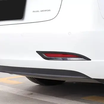 Auto lumina de ceață Spate lampa de Acoperire Cadru autocolant Pentru Tesla model 3 2017-2020 ABS fibra de carbon autocolante Decorative Accesorii Auto