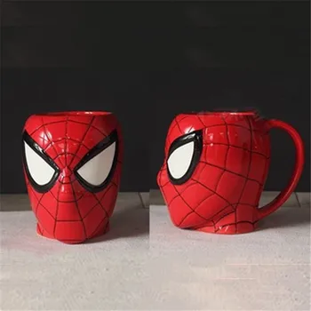320ml Super-Erou Iron man, SpiderMan Desene animate 3D Cana de Apa Cafea Ceai Lapte Cana Ceramica Biroul de Acasă Ceasca de Colectare Cadouri 1 pecs