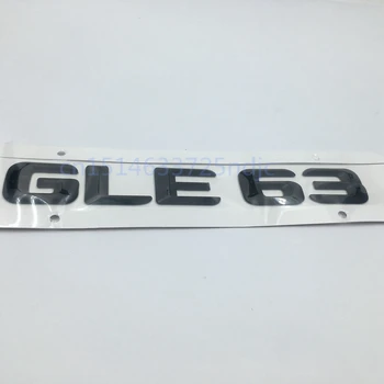 Negru mat GLE 63 GLE 350 de Spate Capac Portbagaj Emblema Numărul de Litere Autocolant pentru Mercedes Benz AMG W166 4 Matic GLE63 GLE350