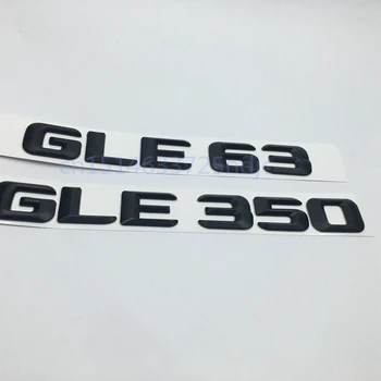 Negru mat GLE 63 GLE 350 de Spate Capac Portbagaj Emblema Numărul de Litere Autocolant pentru Mercedes Benz AMG W166 4 Matic GLE63 GLE350