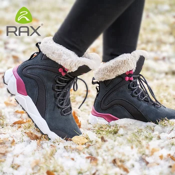 RAX Barbati de Iarna Cizme de Zapada Pentru Femei Lână Cizme de Drumeții în aer liber Adidasi Sport Barbati Munte de Zăpadă Pantofi Trekking Cizme de Mers pe jos