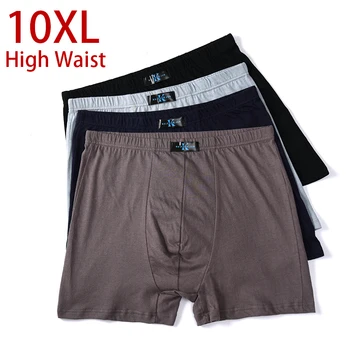 10XL-XL Plus Bărbați Lenjerie de corp din Bumbac Mascul boxer Solid Chilotei pantaloni Scurți pentru Bărbați Chiloți Respirabil Intim Om boxeri de Mari Dimensiuni