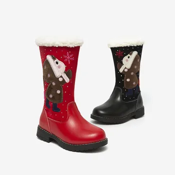 Fete cizme de piele de Iarna noi plus catifea cizme copii din bumbac cizme cizme de zăpadă