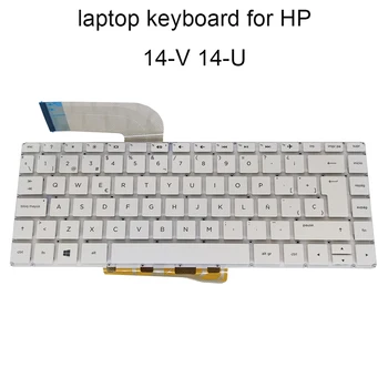 OVY inlocuire tastaturi pentru HP Pavilion 14-V V006LA V034TX 14-p 14T-U 14-U alb nu backlit SP spaniolă ES mari tasta enter noi