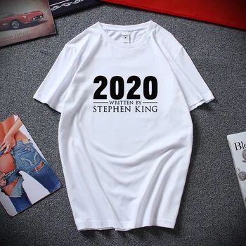 2020 Scris de Stephen King Noutate tricou Unisex pentru Adulti tricou de Vara Casual cu Maneci Scurte O-Neck Bumbac Tricou Barbati Topuri