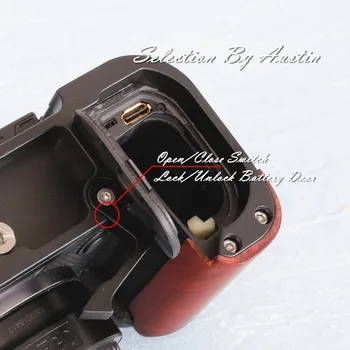 Hand Grip W Eliberare Rapidă Placă de L Bracket Pentru Canon EOS R5 Cherry Realizate manual Arca Swiss