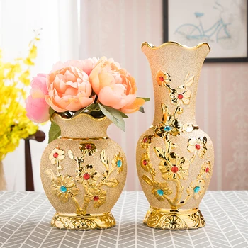 Europa Aur Vaza Ceramica Decor Acasă De Design Creativ Portelan Flori Decorative Vaza Pentru Decor Nunta