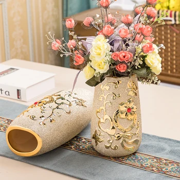 Europa Aur Vaza Ceramica Decor Acasă De Design Creativ Portelan Flori Decorative Vaza Pentru Decor Nunta