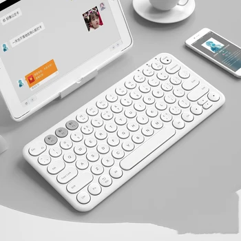 Bluetooth Tăcut Mini Tastatură de Gaming Mouse Combo Rotund Buton Magic Wireless Mouse Tastatura Kit Pentru iPad, iPhone Telefon Laptop HP