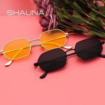 SHAUNA de Moda Mici Retangle ochelari de Soare Uri Populare Ocean de Film de Ochelari de soare UV400