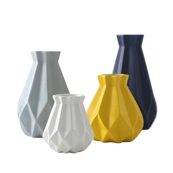 Nordic Vaza De Portelan Moderne Scurtă Ceramică Vaze De Flori În Camera De Studiu Hol Acasă Ghiveci Decor Nunta Cadou De Crăciun R698