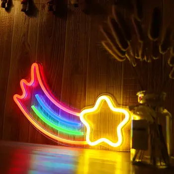 Decorative LED Rainbow în Formă de Semn de Neon Lumina Decor de Perete de Arta Semn de Neon Acasă Decorare Dormitor Crăciun, Valentine 's Day Party