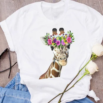 Femeile Grafic Animale De Companie Pisica Valentine Desene Imprimate Haine Florale Doamna Teuri De Imprimare Topuri Haine Femei T Shirt Pentru Femei T-Shirt