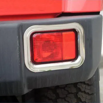 2 buc Inoxidabil Spate Coada Foglight Lumina de Ceață Lampă Rama Decor Capac Ornamental Pentru Jeep Wrangler 2011-2016 Styling Auto Huse Auto