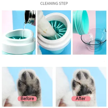 Animale De Companie Laba Cleaner Kit De Curățare Cupa Perie Moale Pot Picior Cupe Mașină De Spălat Cățeluș Câine Pisică Pisoi Dispozitive De Spalare De Picioare Murdare