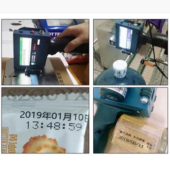 Comerciale automate de producție de alimente data de codificare cu laser mașină Inteligente Portabile, Imprimante Etichete coduri de bare, cod QR codare mașină