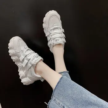 Pantofi pentru femei adidași de moda coreeană brand pantofi femei piele apartamente plus dimensiunea femei pantofi 44 45 46 pantofi pentru femei 2020