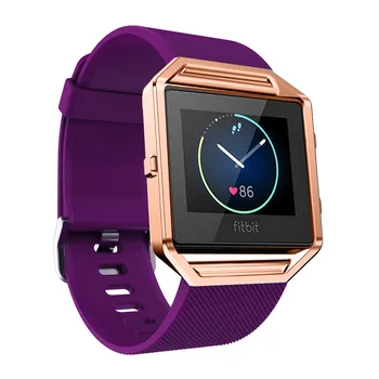 Pentru Fitbit blaze curea silicon cu rose gold bezel pentru Fitbit blaze nou sport unisex Moda clasic bratara curea accesorii