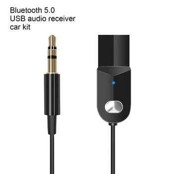 Masina universala Bluetooth Transmițător Bluetooth 5.0 Adaptor cu Jack Audio de 3.5 mm Muzică Wireless Handsfree Auto Căști Receptor