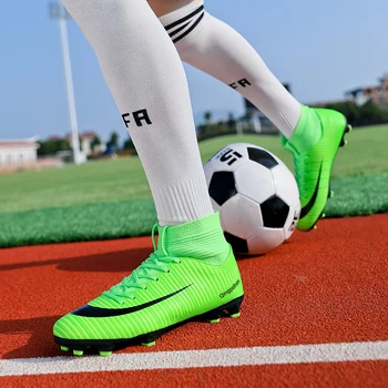 Bărbați Ghete de Fotbal Pentru Copii Ghete de Fotbal Ghete de Tepi Lungi TF AG Glezna Mare de Top Adidași Moale de Interior, Gazon Futsal Fotbal Pantofi