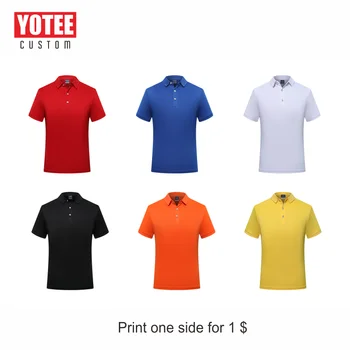 YOTEE calitate clasic de vară cu mânecă scurtă tricou polo personalizat LOGO-ul companiei de design uniform
