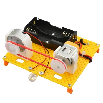 Lumina Jucărie de Învățământ Motor Generator DIY Fizica Experiment Creativ Electric Jucărie Manual a Asambla Jucării pentru Copii