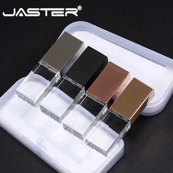 JASTER Moda Cristal USB Flash Pen Drive Logo-ul Personalizat cle USB 2.0 4GB 8GB 16GB 32GB 64GB Cadou de Nunta(Peste 10buc Gratuit Logo-ul)