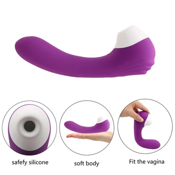 VATINE Penis artificial Vibratoare Clitoris Vagin Stimulator Limba Supt Vibratoare Jucarii Sexuale pentru Femei Biberon Fraier G Spot Masaj