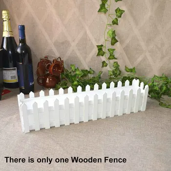 Gard de lemn Ghiveci de Flori Ornament Gazon Artificial Accesorii de Nunta DIY Coș Agățat de Plantat Grădină Tăiate, Decor Acasă