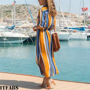 2019 Noua Moda Femei Casual de Vara Maxi Lung Petrecere de Seara, de Plaja Rochie Sundress Bluza Tricou Plus Dimensiune