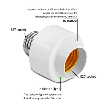 Tuya de Viață Inteligentă Wifi Inteligent Bec Adaptor Soclu E27 Comutator Lampă de Bază Suport pentru Amazon Alexa de Start Google