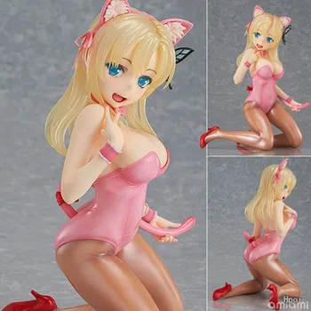 15cm Scară Anime Fata Sexy Acțiune Figura Kashiwazaki Sena Bunny Ver Genunchi Model de PVC am Câțiva Prieteni Creative Papusa 1/6
