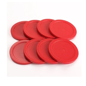 8 Buc 63 mm Roșu de Masă Hochei de Aer Puc Puc Ciocan de Portari Copii Joc de Masă Petrecere Instrumente de Divertisment Accesorii
