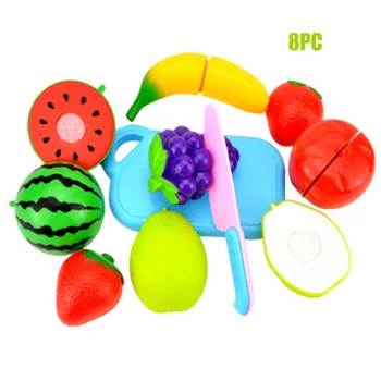 2017 Copii Pretinde Joc de Rol Bucătărie Legume Fructe produse Alimentare de Jucarie de Tăiere Set Cadou juguetes para niños