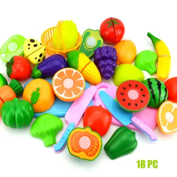 2017 Copii Pretinde Joc de Rol Bucătărie Legume Fructe produse Alimentare de Jucarie de Tăiere Set Cadou juguetes para niños