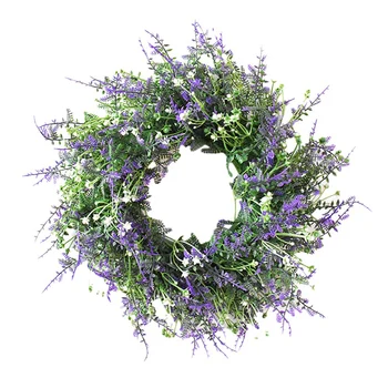 Artificiale Lavanda Coroană de flori de Primăvară Coronita pentru Usa Grădină de Flori Agățat de Perete Petrecere de Nunta Fereastră Decor Acasă