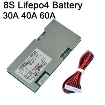 8S 30A 40A 60A Lifepo4 baterie Litiu fosfat de fier Bord de Protecție a Bateriei Invertor W Echilibru 3 - 8S Celule BMS PCB 8 4S 3.2 V baterii