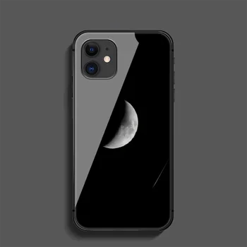 Luna vorbe de clacă Telefon Sticlă Călită Caz Acoperire Pentru Iphone 5 6 7 8 11 12 5S 6S X Xr XS Se Max Plus Pro Mini 3D Moale Hoesjes Telefon