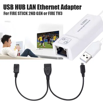 USB-LAN Ethernet Adapter Reduce Tamponare Pentru a 2-a Generație Amazon Foc TV Stick Plug and Play TV Bastoane New Sosire