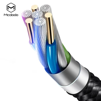 MCDODO Cablu de Încărcare usb 2 in 1 Tip-C + extrem de Rapid Cablu de Încărcare Pentru Iphone cazuri Samsung Huawei