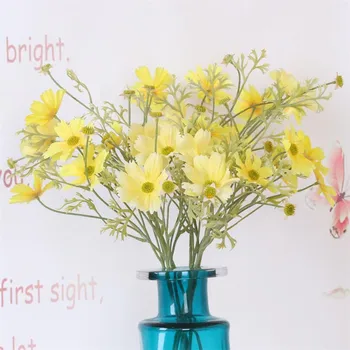 Flone Mătase Artificială Daisy Floare De Simulare Persan Flori De Crizantema Ramura Buchet De Nunta Petrecere Acasă Decor Art Florale