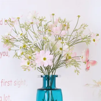 Flone Mătase Artificială Daisy Floare De Simulare Persan Flori De Crizantema Ramura Buchet De Nunta Petrecere Acasă Decor Art Florale