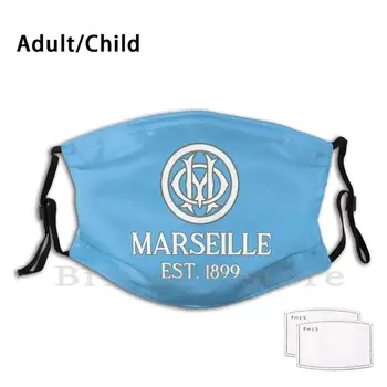 Marseille A Clubului Euro Adult Copii Pm2.5 Filtru Diy Masca Olympique Marseille Marsilia Om Droit Au Dar Franța Franceză De Fotbal