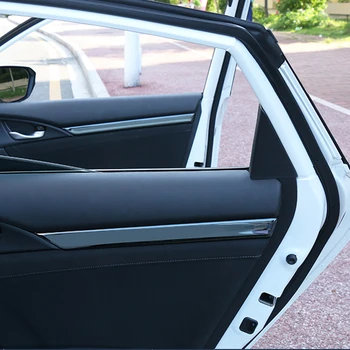 Auto Styling Autocolante Pentru Honda Civic 2016 2017 2018 2019 Civică 10 Accesorii din Oțel Inoxidabil de Usi de Interior Ornamente Cadru
