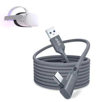 5M Linie de Date Pentru Oculus Quest 2 Căști Cablu de Încărcare 16FT VR Link-ul de USB 3.1 Tip-C prin Cablu de Transfer de Date VR Accesorii
