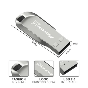 De vânzare la cald metal USB Flash Drive 4gb 8gb 16gb flash disk Pendrive 32gb 64gb memorie stick USB 3.0 Flash Stick USB pen drive